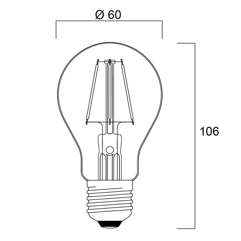 ToLEDo Retro LED-pære E27 4,1W orange fra Sylvania – produktbillede