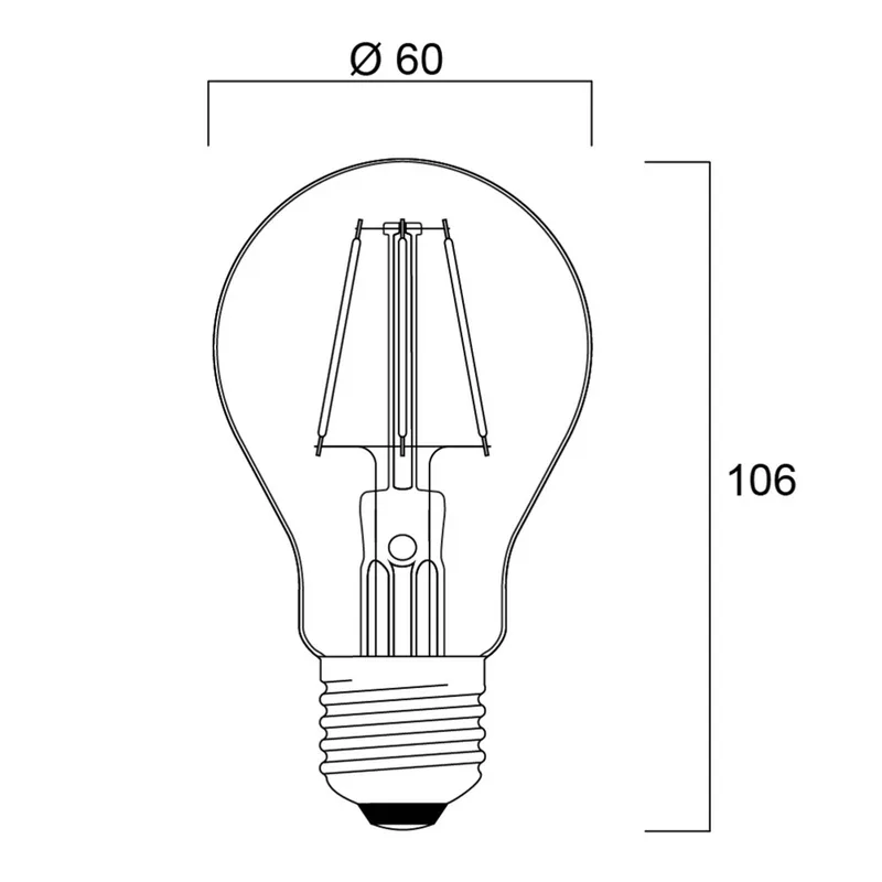ToLEDo Retro LED-pære E27 4,1W rød fra Sylvania – produktbillede