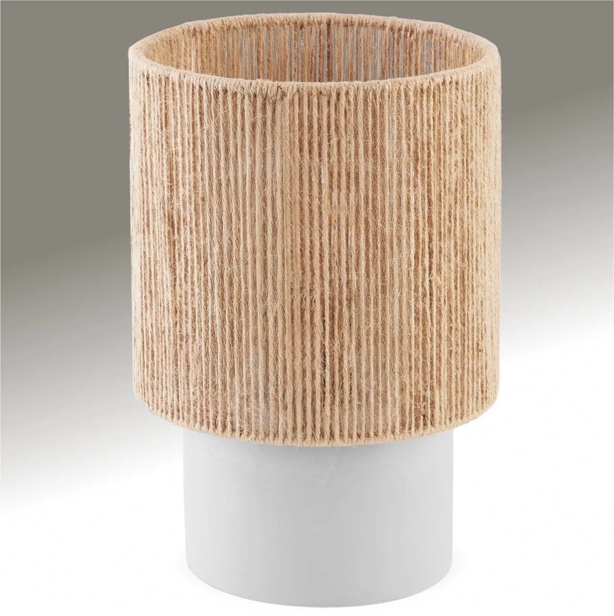 Tafellamp Klea - 60W - Ø20,5 x 30,5 cm - E27 - Staande Lamp voor Woonkamer, Slaapkamer, Eetkamer - Boho Lamp in Stijl - Verblindingsvrij Licht - Nachtlamp fra tectake i Jute – produktbillede