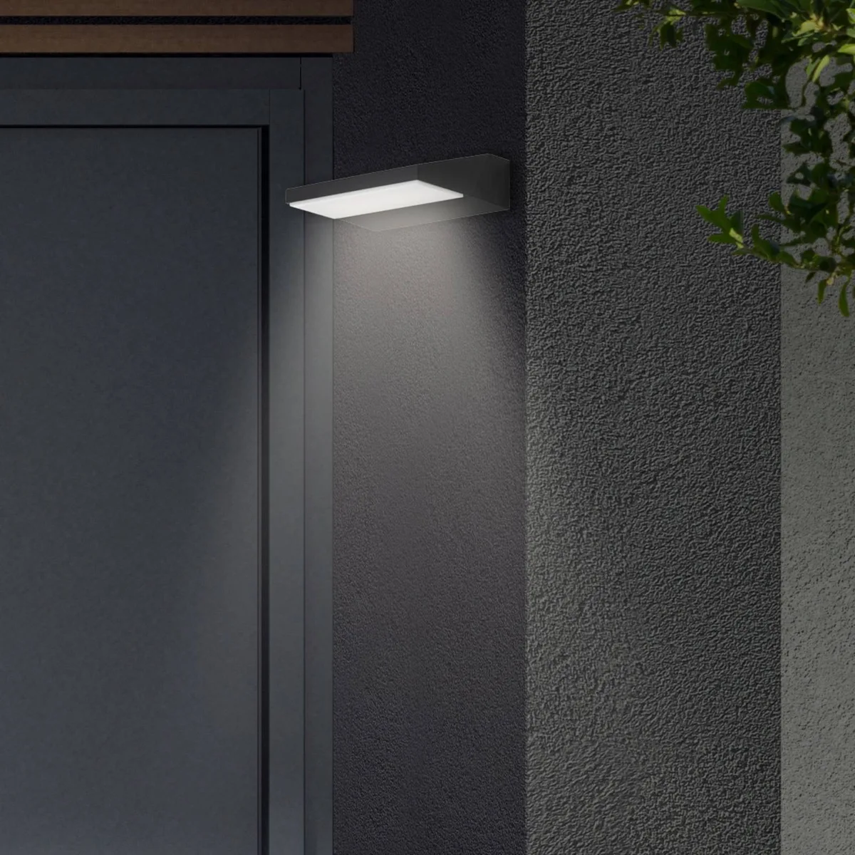 LED buitenwandlamp Bergen draaibaar 4.000K fra Telefunken i Sort – produktbillede