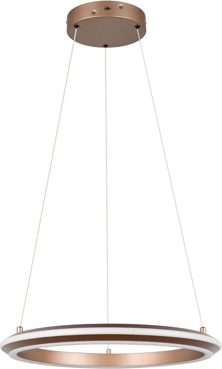 AMADOR - Hanglamp - incl. 1x SMD 34 W - Dimbaar met schakelaar - Plafondbevestiging - In hoogte verstelbaar - DIP - Schakelaar by Trio in Mokka – product photo