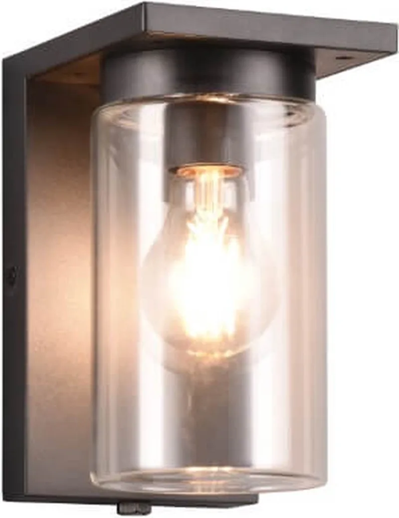 ARDILA - Wandlamp - excl. 1x E27 4 W - Geintegreerde dimmer - Flexibel - Niet extern dimmerbaar - Buitenverlichting - IP44 von Trio in Zwart mat – Produktfoto