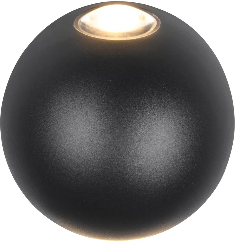 AVISIO - Wandlamp - incl. 2x SMD 2W - Buitenverlichting - IP54 von Trio in Zwart mat – Produktfoto