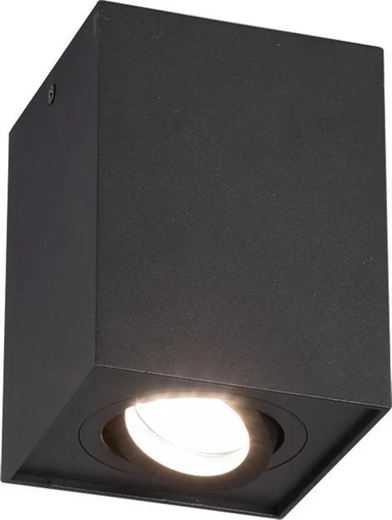 BISCUIT - Plafondlamp - Zwart mat - excl. 1x GU10 35W från Trio i Mat zwart – produktbild
