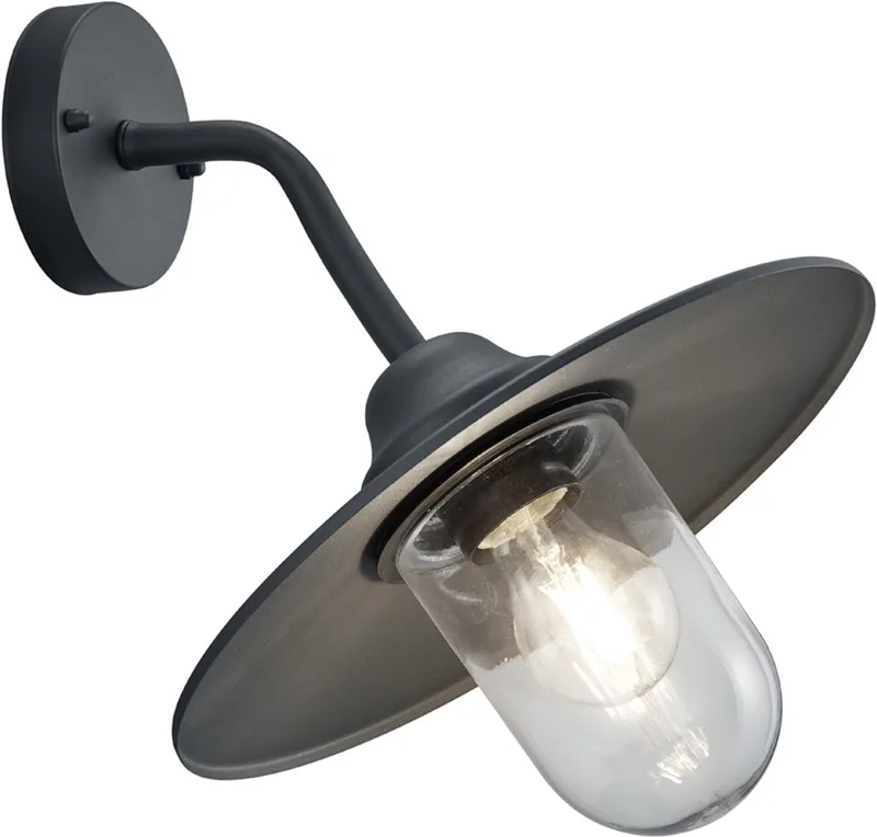 BRENTA - Wandlamp - excl. 1x E27 4 W - Zwenkbaar - Buitenverlichting - IP44 van Trio in Antraciet – productfoto