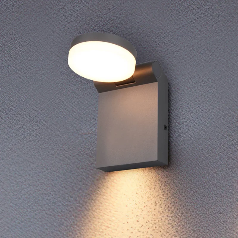 Buitenwandlamp Adour, kantelbaar, CCT, IP44 de Trio en Anthracite – photo produit