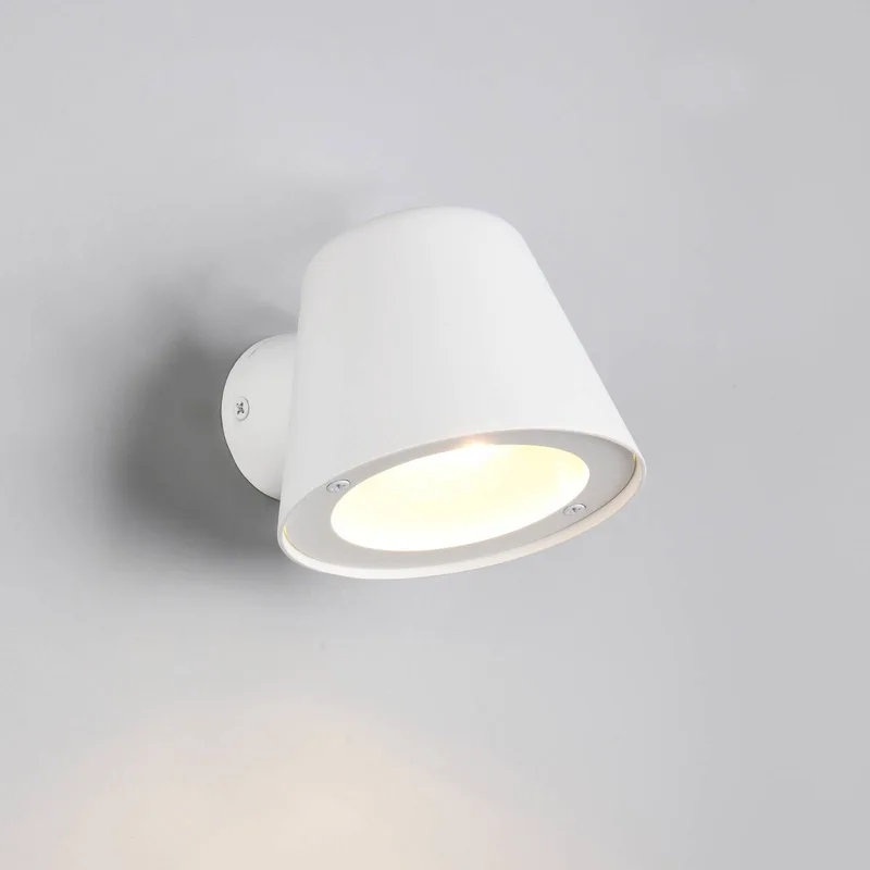 Buitenwandlamp Beni, mat wit, breedte 11 cm, metaal de Trio en Wit mat – photo produit