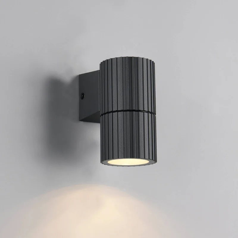 Buitenwandlamp Parana, hoogte 11 cm, metaal von Trio in Anthrazit – Produktfoto