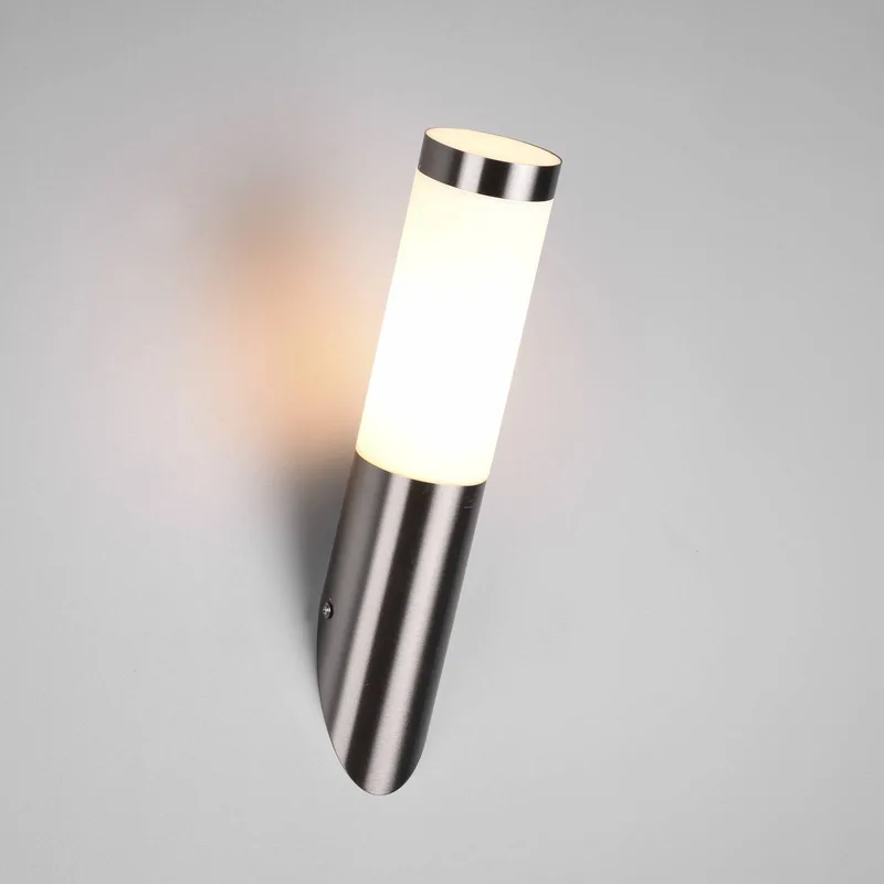 Buitenwandlamp Trioto, nikkelkleurig, hoogte 39 cm, roestvrij staal von Trio in Mat nikkel – Produktfoto