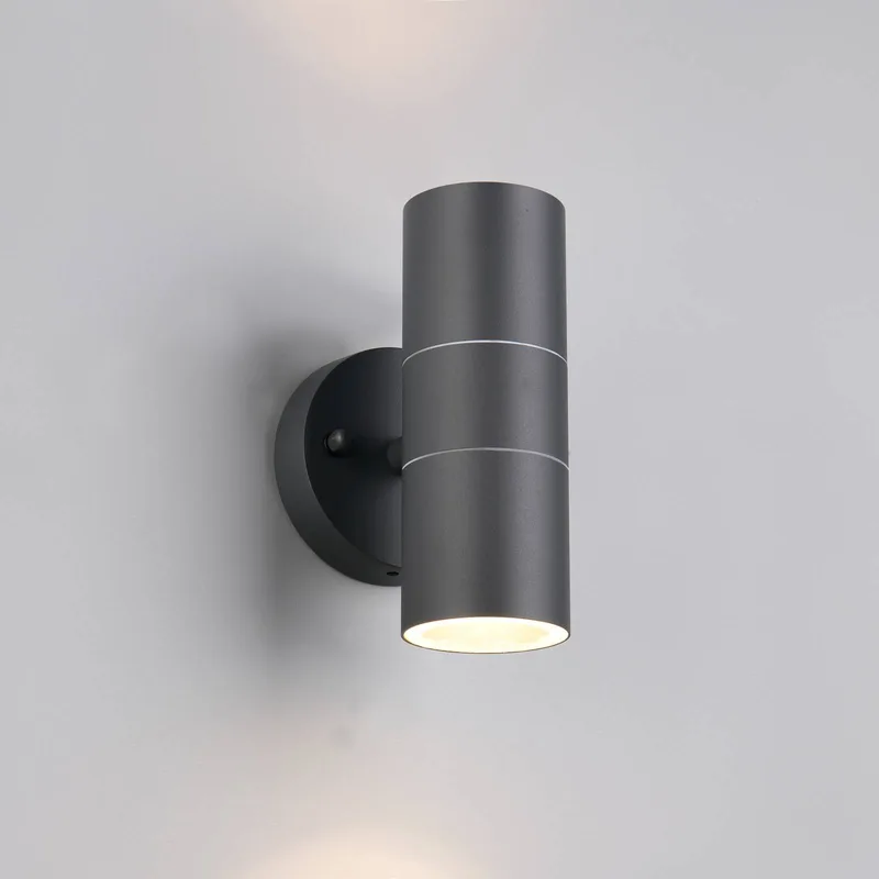 Buitenwandlamp Turia, hoogte 16 cm, metaal von Trio in Anthrazit – Produktfoto