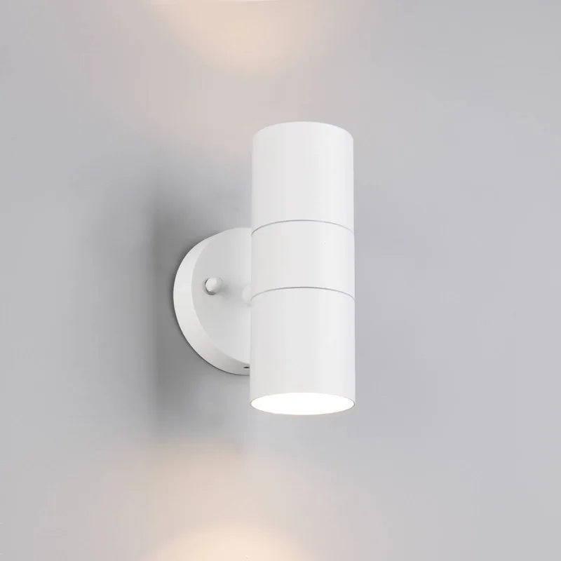 Buitenwandlamp Turia, mat wit, hoogte 16 cm, metaal de Trio en Wit mat – photo produit
