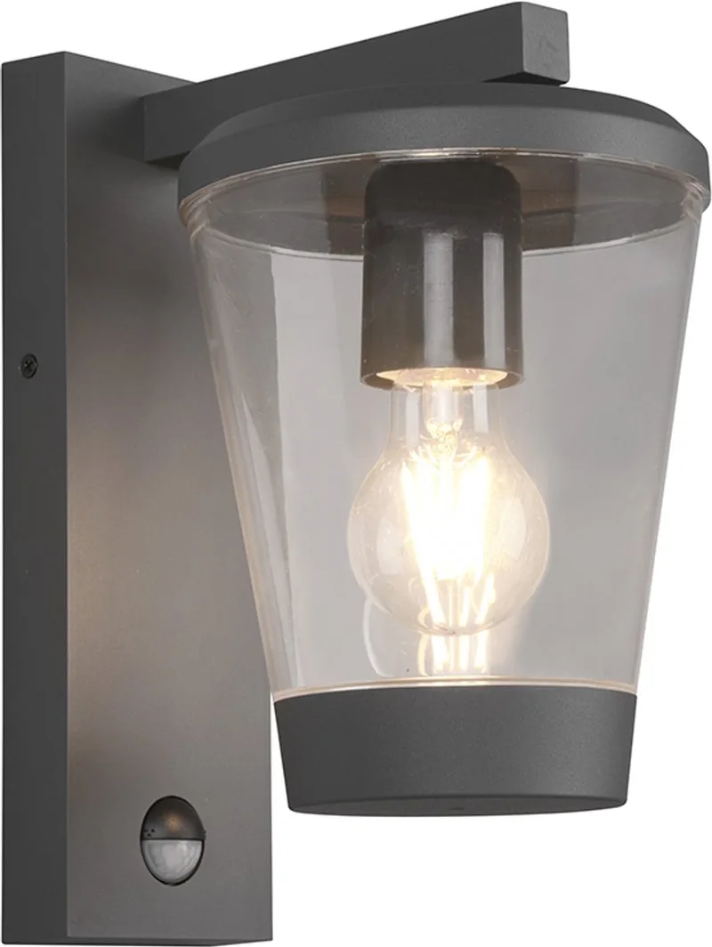 CAVADO - Wandlamp - excl. 1x E27 4 W - Buitenverlichting - IP44 by Trio in Anthracite – product photo