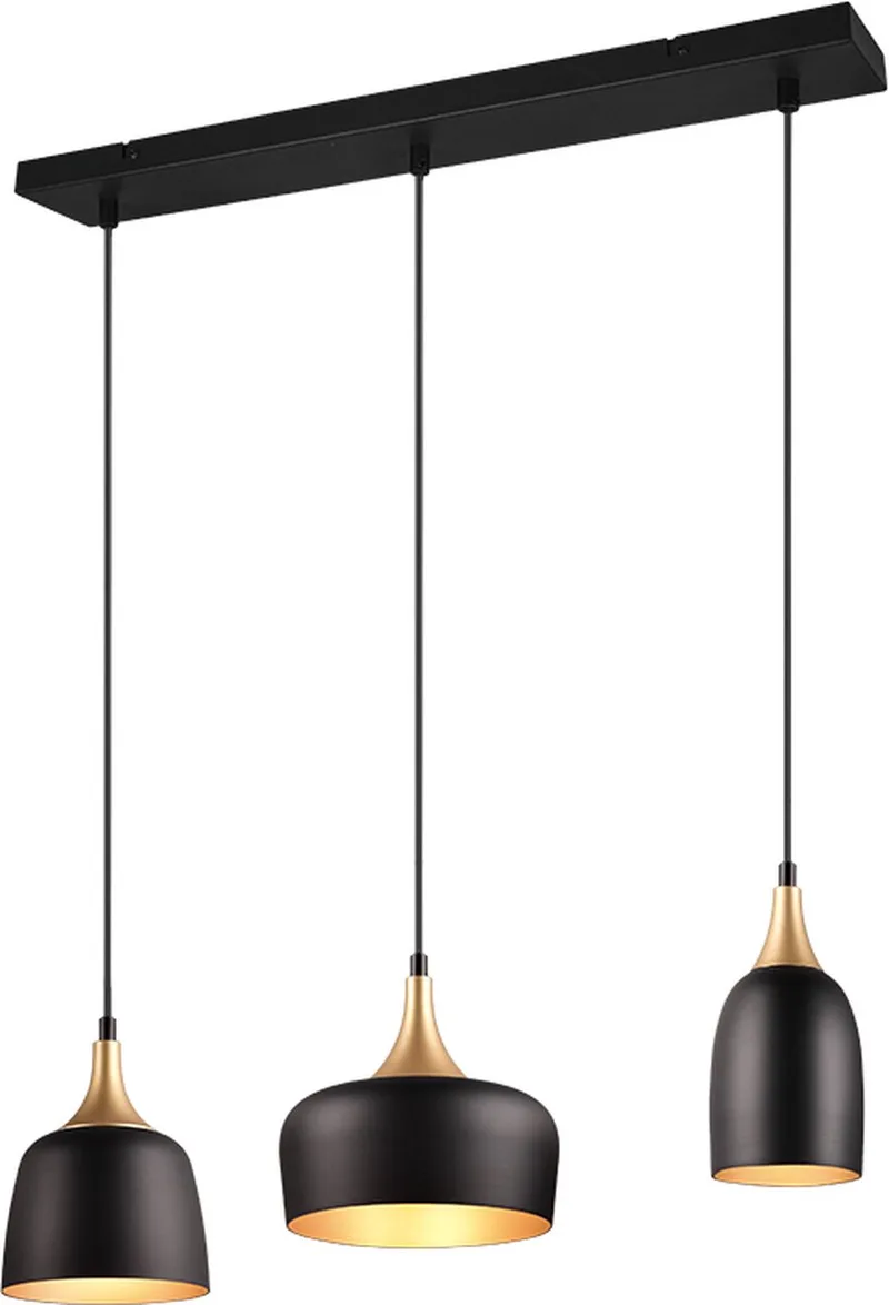 CHIRAZ Hanglamp - goud by Trio in Black – product photo