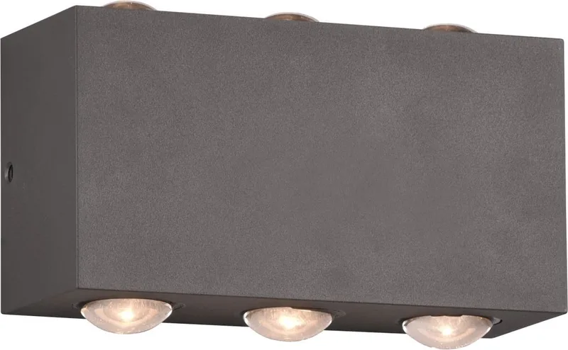 CLYDE - Wandlamp - incl. 2x SMD 3W - Buitenverlichting - IP54 fra Trio i Antracit – produktbillede
