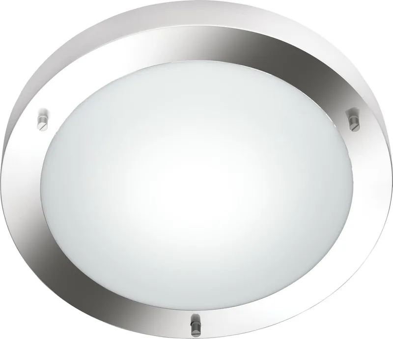 Trio 6801011-07 Plafonnier 60 W E27 Nickel Dépoli Verre Opal Dépoli de Trio en Nikkel – photo produit