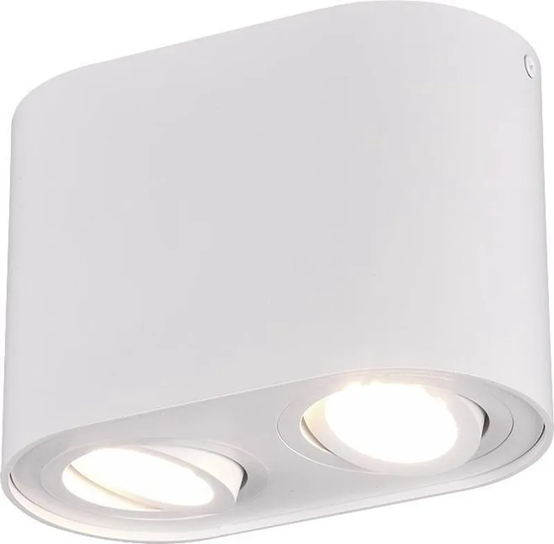 COOKIE - Plafondlamp - excl. 2x GU10 4,9 W - Dimbaar met schakelaar - Niet extern dimmerbaar de Trio en Wit mat – photo produit