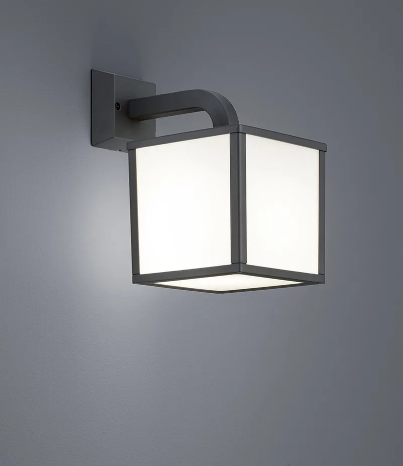 CUBANGO - Wandlamp - incl. 1x E27 4,9W - Buitenverlichting - IP54 fra Trio i Antracit – produktbillede