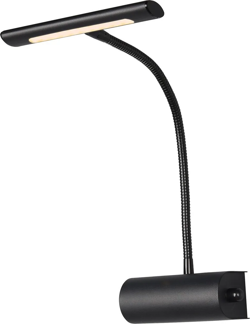 CURTIS - Wandlamp - incl. 1x SMD 4 W - Schemersensor de Trio en Zwart mat – photo produit