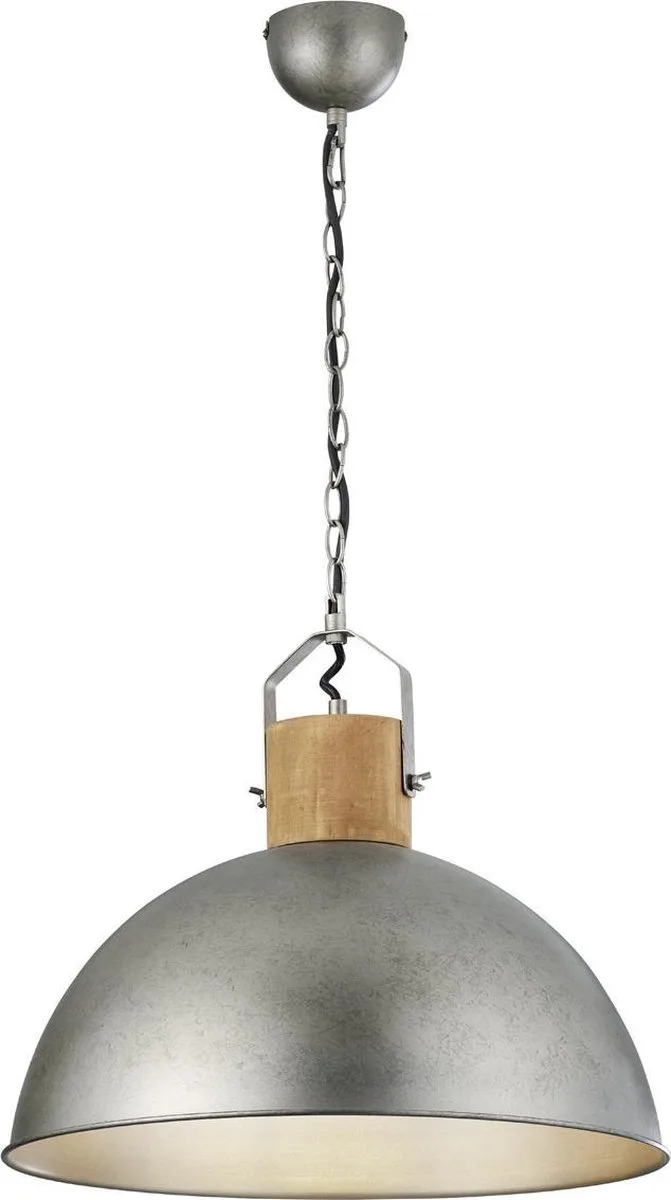 DELHI - Hanglamp - antiek - excl. 1x E27 4,9 W - Plafondbevestiging - In hoogte verstelbaar von Trio in Nikkel – Produktfoto