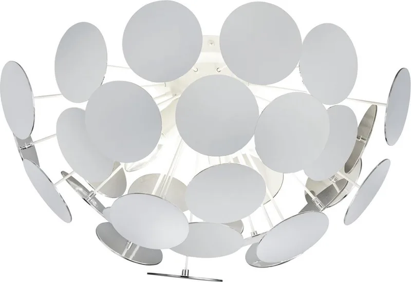 DISCALGO - Plafondlamp - mat - excl. 3x E14 40W de Trio en Blanc – photo produit