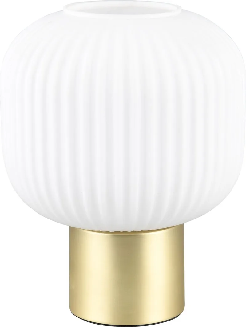 DIVA - Tafellamp - excl. 1x E27 8,5 W - Snoerschakelaar by Trio in Messing mat – product photo