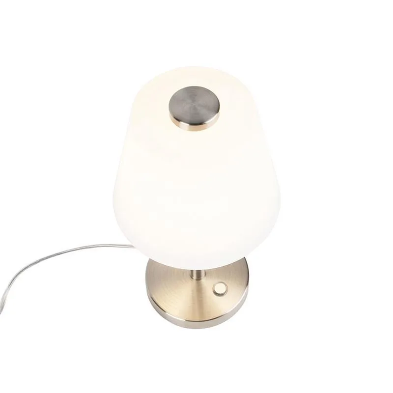 EMERALD - Tafellamp - mat - incl. 1x SMD 4,5 W - 4-stappen TOUCH de Trio en Nikkel – photo produit