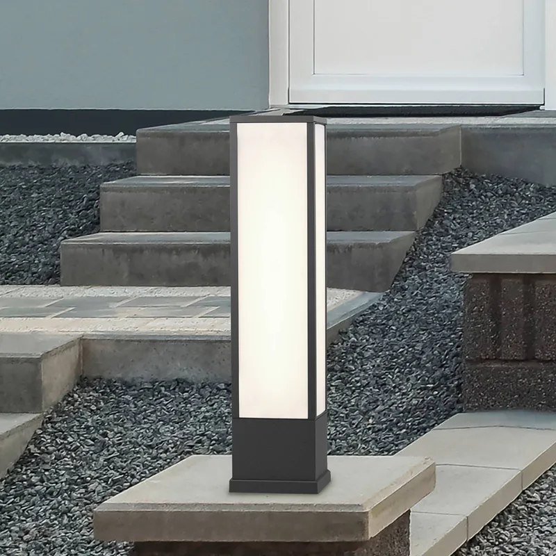 Fuerte LED sokkellamp, antraciet, aluminium, IP54 de Trio en Anthracite, Blanc – photo produit