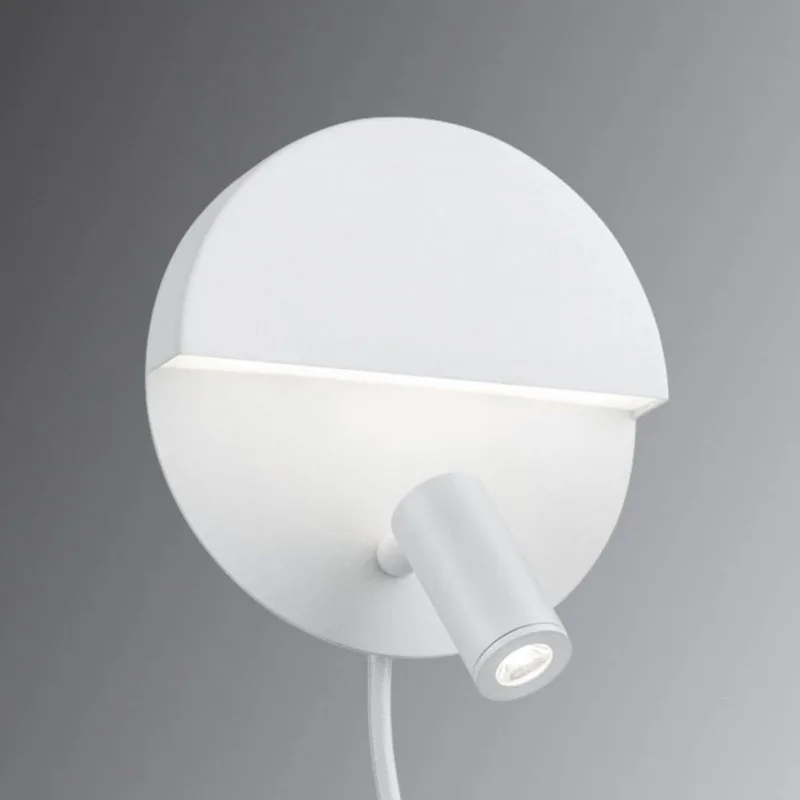 Functionele LED wandlamp Mario met 2 schakelaars by Trio in Mat wit – product photo