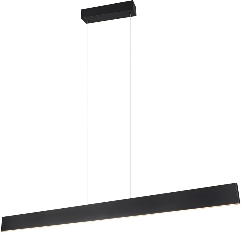 GALWAY - Hanglamp - incl. 1x SMD 35 W - Instelbare lichtkleur - 4-stappen TOUCH - Traploos instelbare lichtkleur - Verlichting omhoog en omlaag - Plafondbevestiging - Traploos in hoogte verstelbaar från Trio i Zwart mat – produktbild