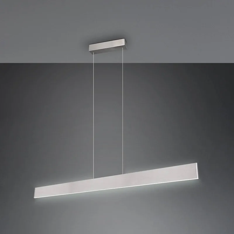 Galway hanglamp, omhoog/omlaag, CCT, metaal de Trio en Mat nikkel – photo produit