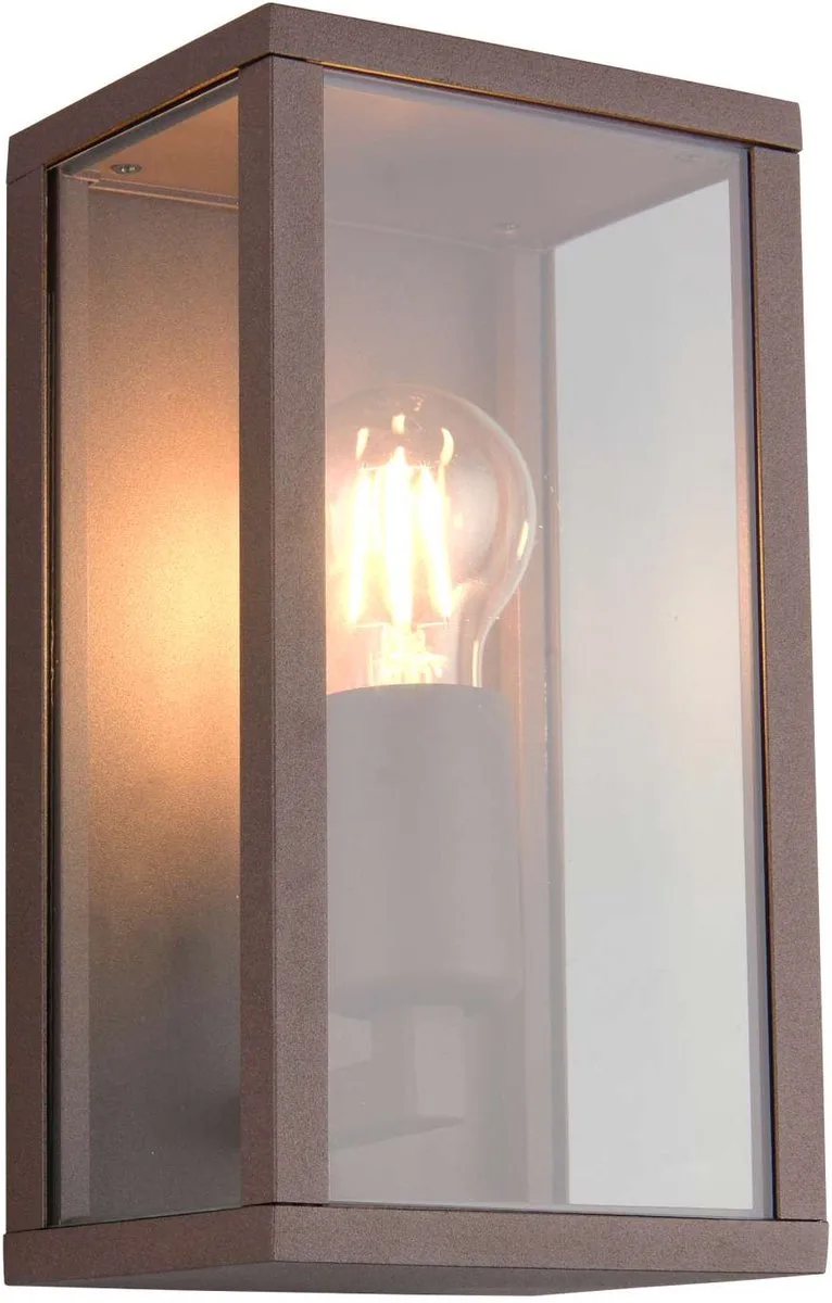 GARONNE - Wandlamp - excl. 1x E27 4 W - Wandmontage - Buitenverlichting - IP44 de Trio en Roestkleur – photo produit