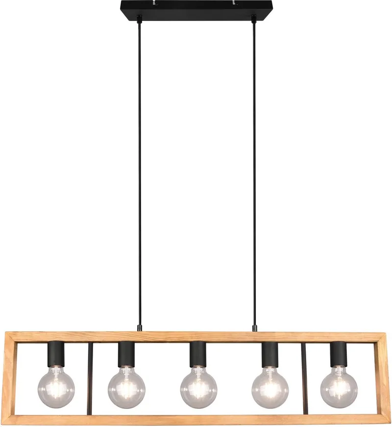 Hanglamp Trio Leuchten Agra de Trio en Noir – photo produit