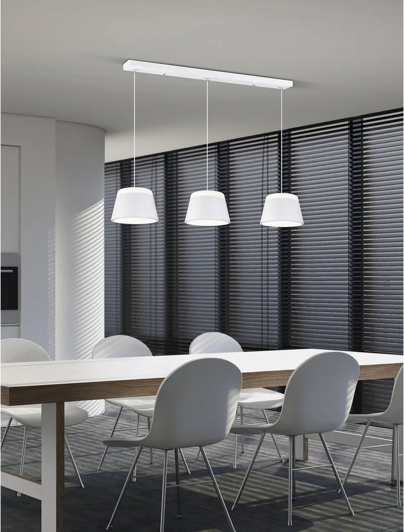 Hanglamp Trio Leuchten Baroness de Trio en Blanc – photo produit