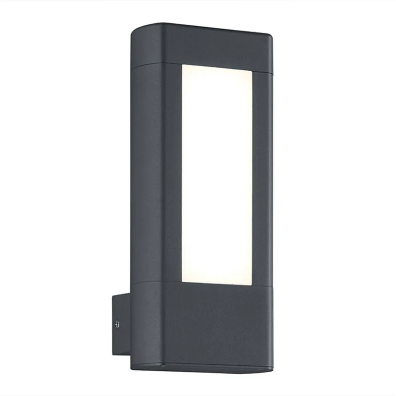 Helder stralende LED outdoor wandlamp Rhine från Trio i Antracit, Vit – produktbild