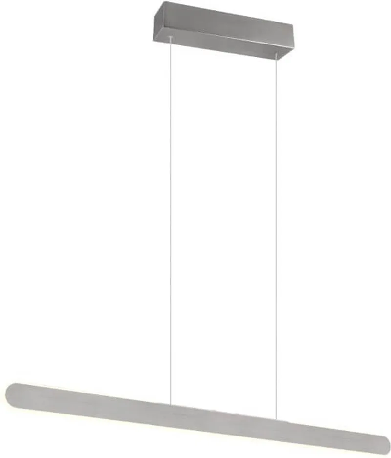 HELIOS - Hanglamp - incl. 1x SMD 28W - 4 Niveaus touchschakelaar - Aanpasbare lichtkleur från Trio i Geborsteld aluminium – produktbild
