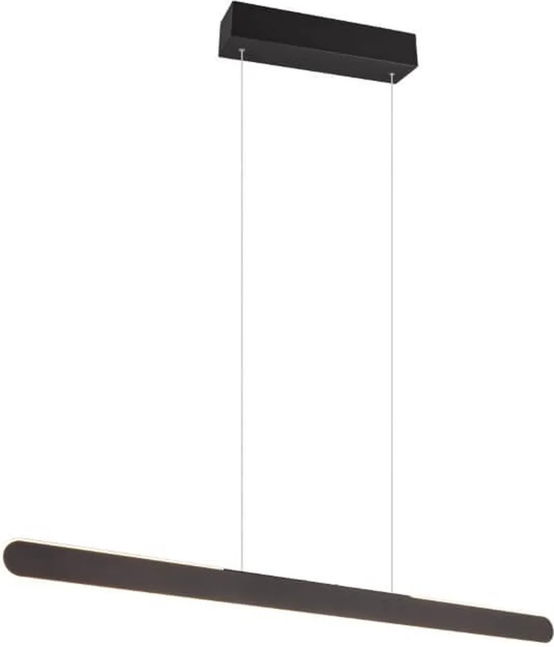 HELIOS - Hanglamp - mat - incl. 1x SMD 28W - 4 Niveaus touchschakelaar - Aanpasbare lichtkleur från Trio i Svart – produktbild