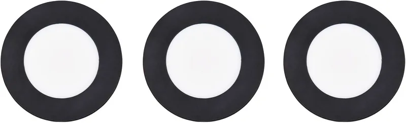 HIMAL - Inbouwspot - incl. 3x SMD 3,5 W - Plafondbevestiging - Helderheid instelbaar - DIP - Schakelaar de Trio en Noir – photo produit