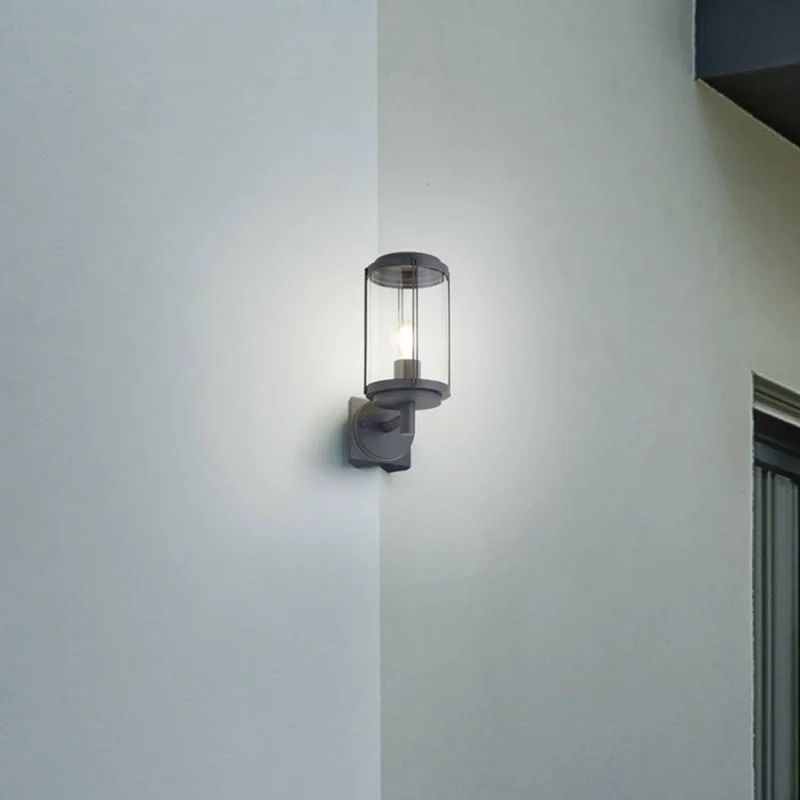 Hoekbevestiging voor buitenwandlamp, zwart, kunststof de Trio en Zwart mat – photo produit