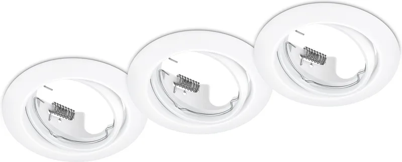 JURA - Inbouwspot - excl. 3x GU10 3 W - Zwenkbaar - Plafondbevestiging - rond by Trio in Wit mat – product photo