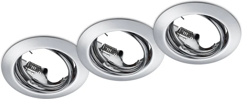 JURA - Inbouwspot - excl. 3x GU10 3 W - Zwenkbaar - Plafondbevestiging - rond by Trio in Chrome – product photo