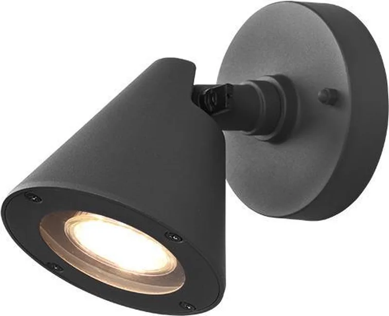 KAVERI - Wandlamp - excl. 1x GU10 4,9 W - Licht apart schakelbaar - Flexibel - Buitenverlichting - IP44 de Trio en Anthracite – photo produit