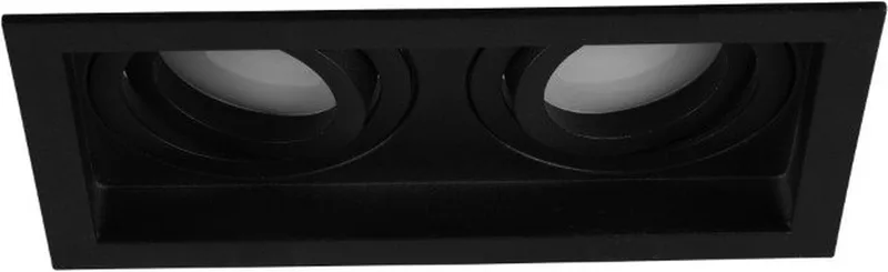 KENAI - Inbouwspot - excl. 2x GU10 4,5 W - Zwenkbaar - Plafondbevestiging de Trio en Zwart mat – photo produit