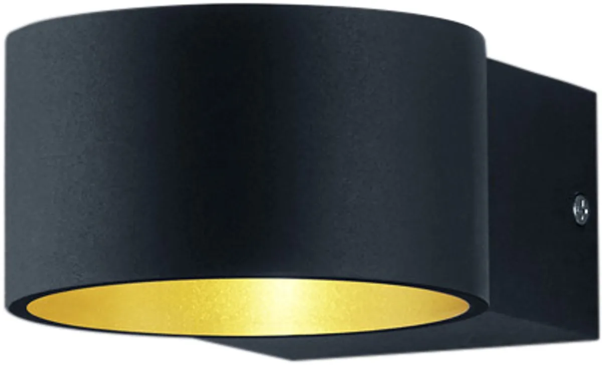 LACAPO - Wandlamp - incl. 1x SMD 4,3 W de Trio en Zwart mat – photo produit