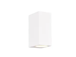 LED Außen-Wandleuchte up and Down Aluminium Höhe 15cm, LED wechselbar, warmweiß, Wand Außenleuchte, Fassadenbeleuchtung Hauswand Haustür mit GU10 LED från Trio i Vit – produktbild 1 av 5