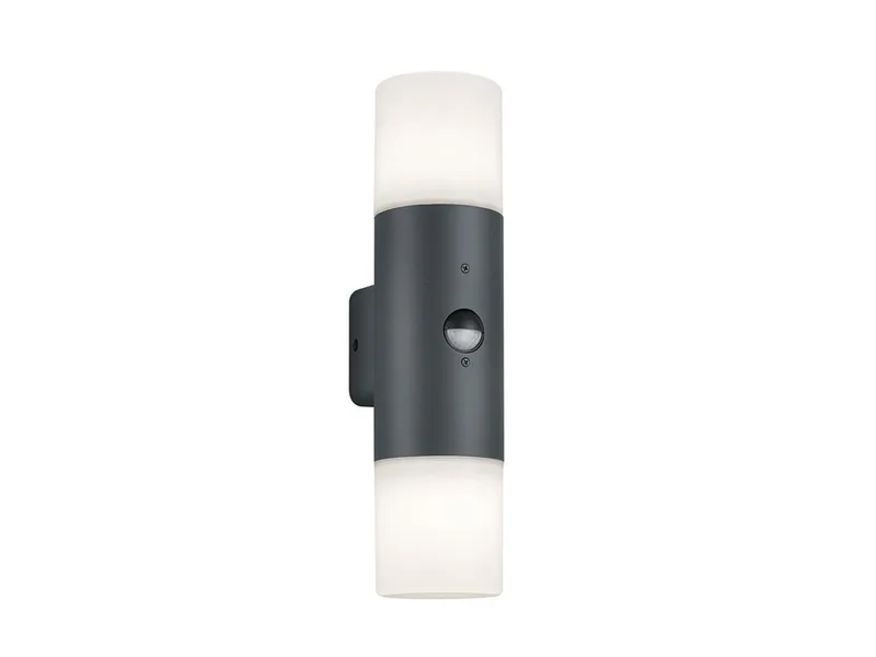 LED Außen-Wandleuchte Up & Down mit Bewegungsmelder Höhe 33cm, Bewegungssensor, LED wechselbar, Warmweiß, Wand Außenleuchte zur Fassadenbeleuchtung & Hausbeleuchtung Haustür från Trio i Svart – produktbild
