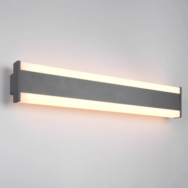 LED buiten wandlamp DAWSON, 60 cm, IP54 CCT up/down de Trio en Anthracite – photo produit