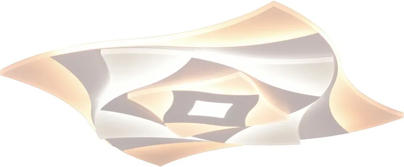 LED Deckenleuchte AKITA Wand- oder Deckenlampe mit Fernbedienung dimmbar Memoryfunktion, CCT - über Fernbedienung, Dimmfunktion, Memoryfunktion, LED fest integriert, Farbwechsler, warmweiß - kaltweiß, Lichtfarbe einstellbar, dimmbar über Wandschalter oder Fernbedienung från Trio i Vit – produktbild