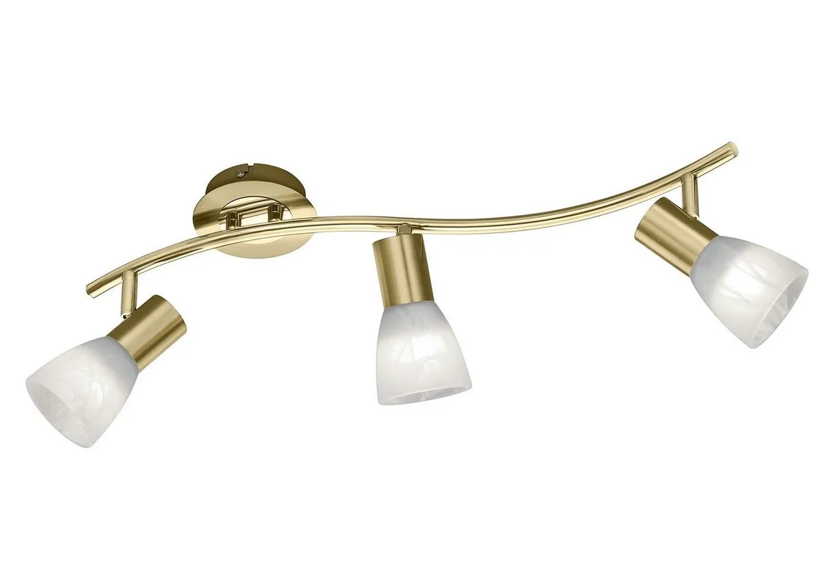 LED Deckenstrahler LEVISTO, LED wechselbar, LED Deckenleuchte, LED Deckenlampe fra Trio i Guld – produktbillede