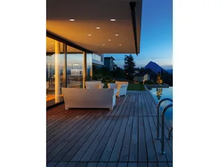 LED Einbaustrahler, Dimmfunktion, LED fest integriert, Warmweiß, 4er-SET Deckeneinbauleuchte, Badlampe Decke Dusche Silber 8 x 8cm IP65 de Trio en Argent – photo produit 5 sur 5