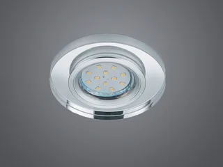 LED Einbaustrahler, Dimmfunktion, LED wechselbar, Warmweiß, Decken-einbauleuchte, Einbau Decken-spots dimmbar, Silber Ø 9cm från Trio i Silver – produktbild 2 av 5